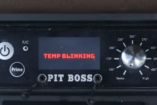 pit boss temperature blinking