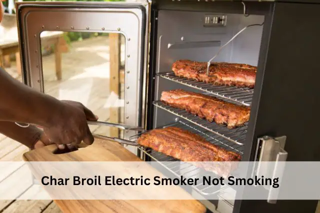 char broil electric smoker not smoking