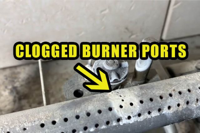 clogged burner ports