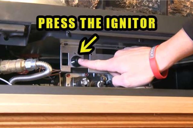 press the ignitor