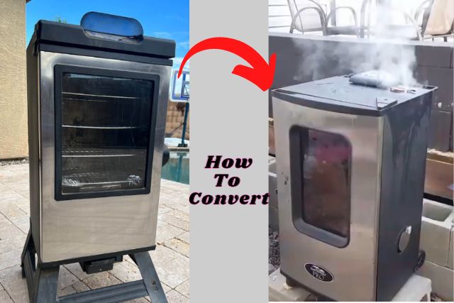 how to convert masterbuilt electric smoker to charcoal 