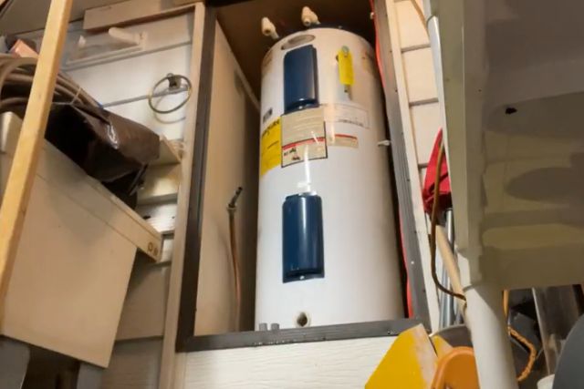 how to build a water heater enclosure