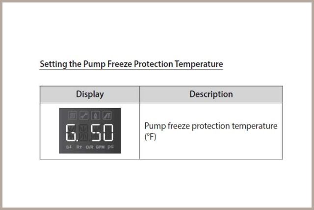  freeze protection settings