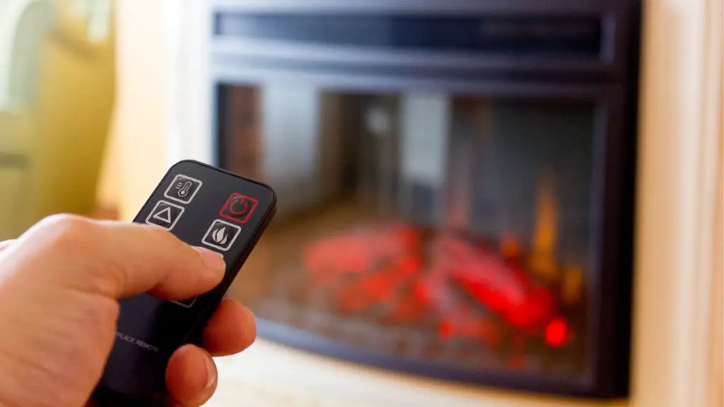 turn off the heat and flame of the electric fireplace when required