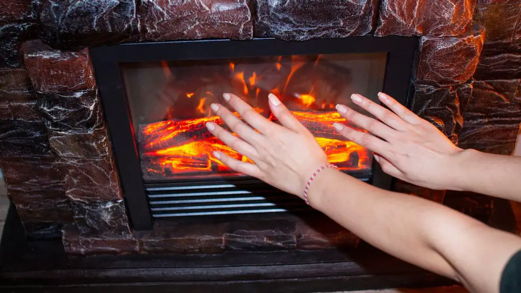 electric fireplace is not too hot to touch