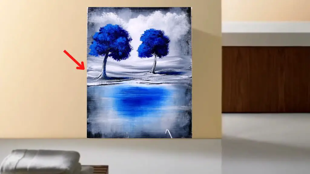 hang a tall painting before heater to cover it