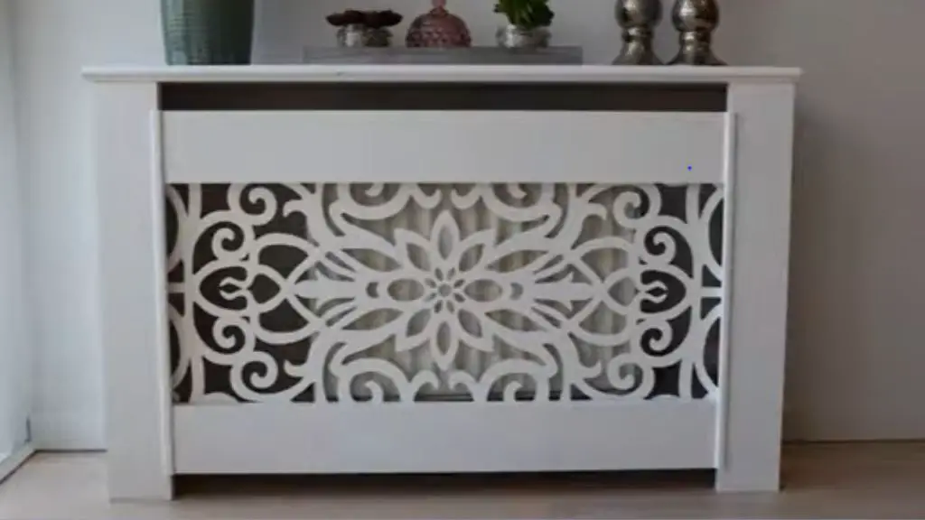 make a cabinet to cover the wall heater