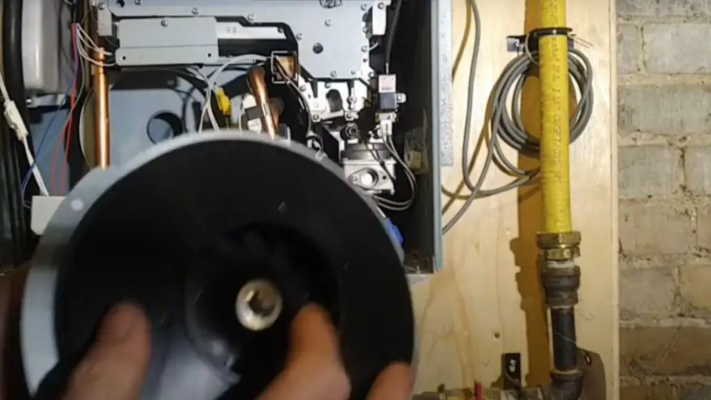 clean the rheem tankless water heater blower