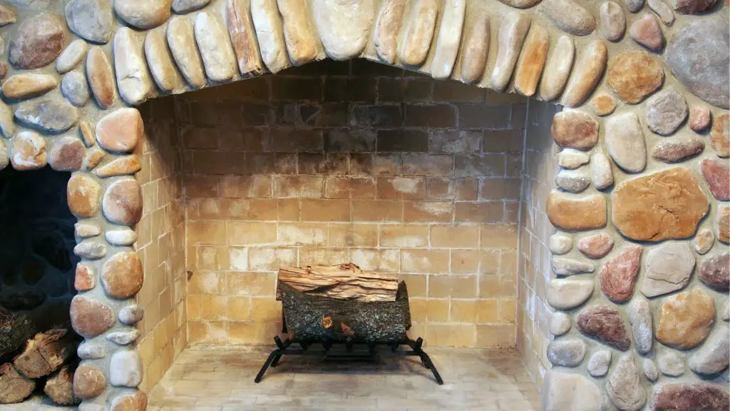 how to cover a stone fireplace