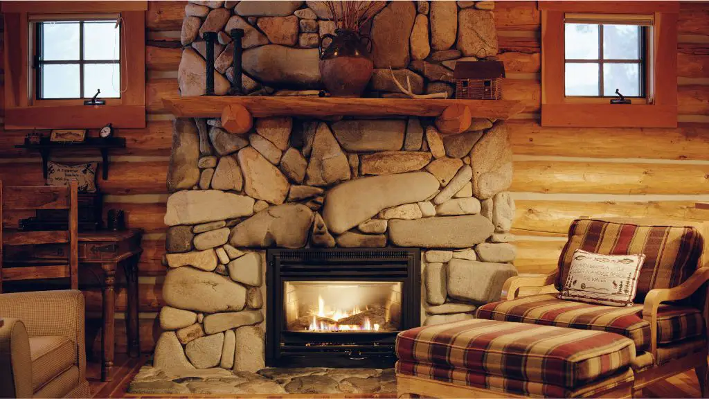 how to update a 1970s stone fireplace