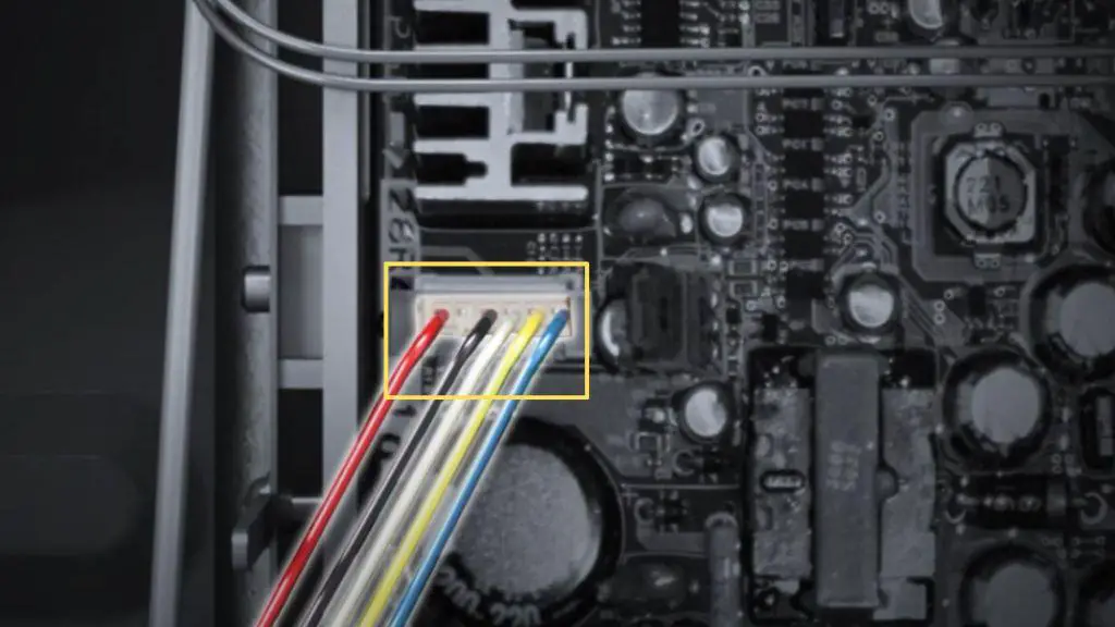 blower Molex connections at the PCB