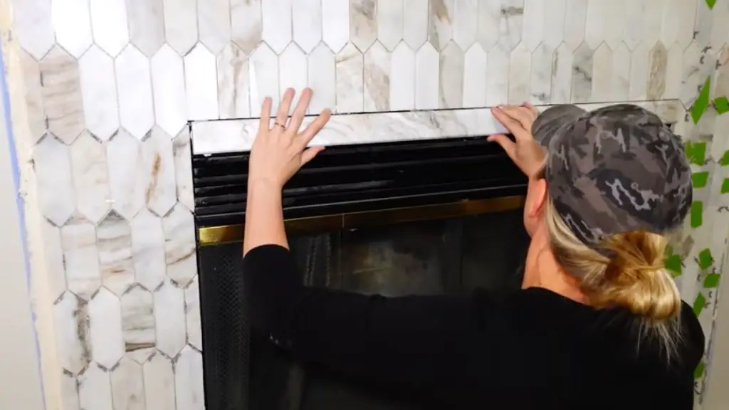 use colorful tiles for your fireplace