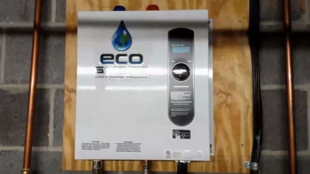 EcoSmart tankless water heater  maintenance