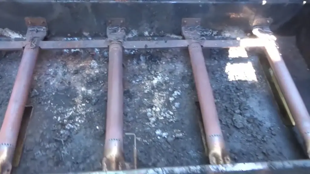 clogged burner of charbroil grill