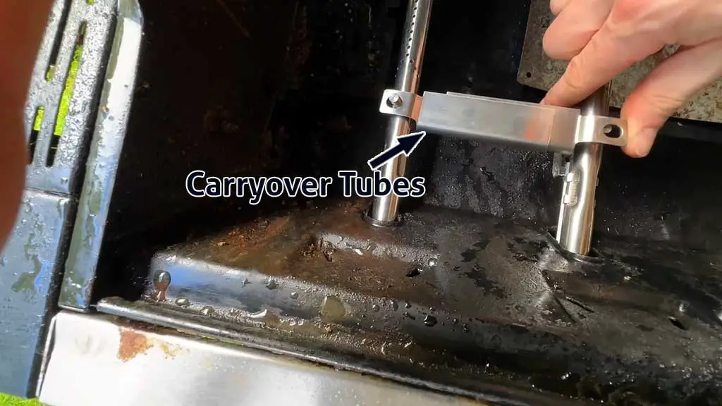 carryover tubes of char broil grill