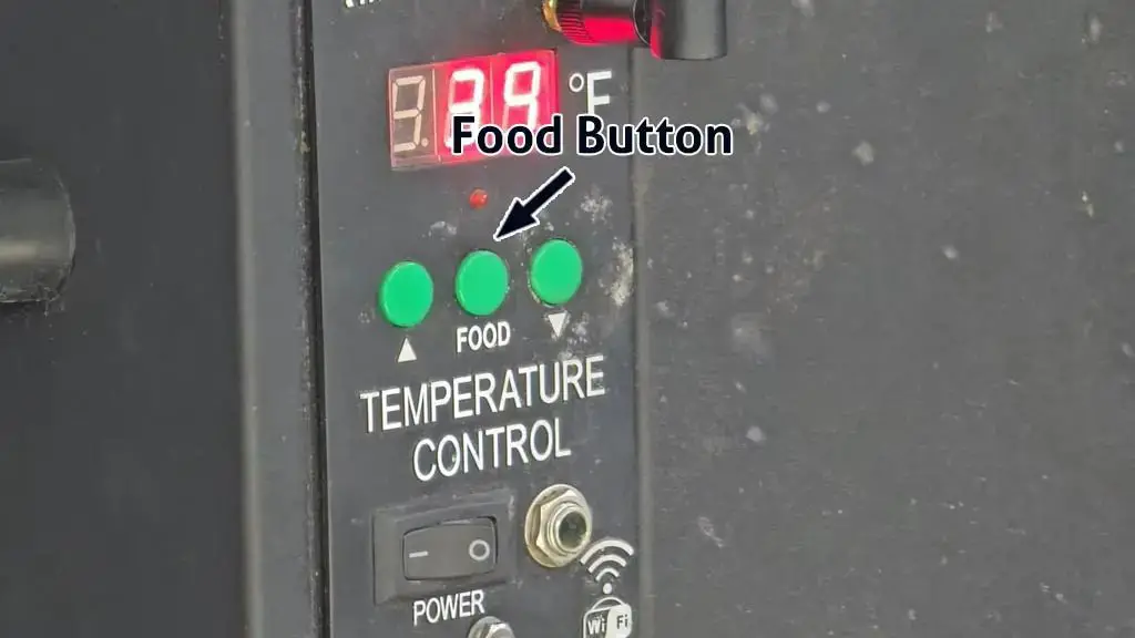 food button of green mountain grill